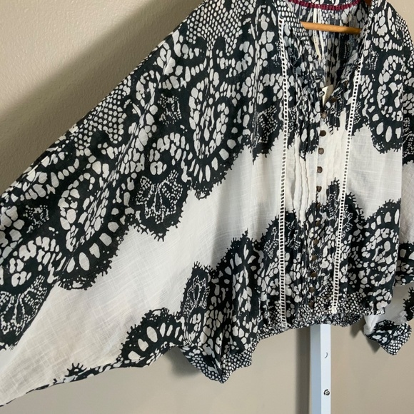 Anthropologie Puff-Sleeve Peasant Blouse - Picture 13 of 16